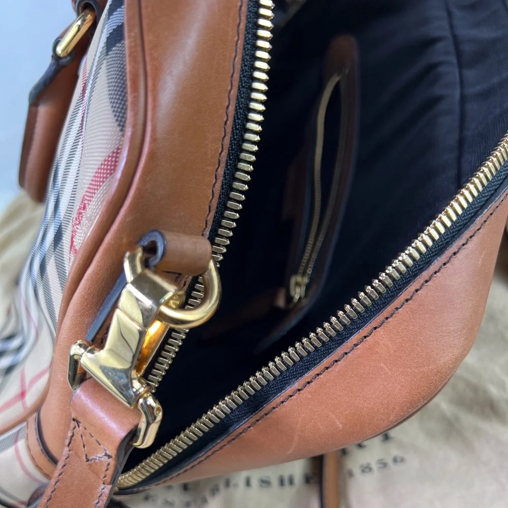 💎 LAPTOP 💎 BURBERRY 2 way large tote business bag work - Picture 8 of 12